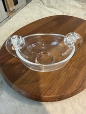 Vintage Signed Steuben Crystal Snail Scroll Open Sugar Bowl 5 1/4” gorgeous picture