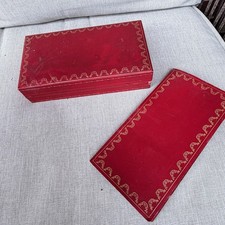 Vintage Must de Cartier Red Eyeglass Glasses Empty Box + Care Book picture