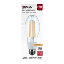 Satco S13180 - 13.5 Watt LED HID ED17 Replacement Bulbs - 2200K (1,2,6 or 20 PK) picture