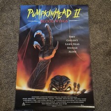 Vintage 1994 Pumpkinhead II Blood Wings Original 27x40 Video Store Promo Poster picture