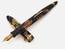 Vintage Sheaffer's Fountain Pen Lifetime Black And Pearl White Dot picture