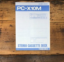 Toshiba PC-X10M Cassette Owners / User Manual *Original* picture