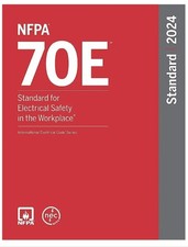 NFPA 70E 2024 Standard for Electrical Safety in The Workplace (Paperback) picture