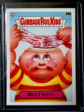 Topps 1985 Garbage Pail Kids #54a Billy Putty Sticker Non-Sport Card picture
