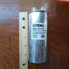 TEMCo RC0108 40+5 µF 370–440V CBB65-R dual run capacitor for HVAC Home AC picture