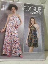Vogue V1807 ZZ Misses And Petites Jumpsuit Pattern, Sz L-2XL, New Uncut picture