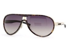 GUCCI VINTAGE AVIATOR SUNGLASSES 1566/S HAVANA TORTOISE FRAME GOLD/RUBBER ARM NM picture