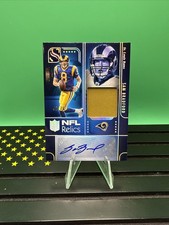 2025 Panini Silhouette Sam Bradford Holo Silver Auto Relic /75 Rams #NRA-SBD picture