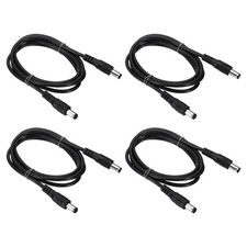 4Pcs 3Ft Male to Male 5.5x2.1mm DC Power Extension Cable 24AWG Wire Adapter picture