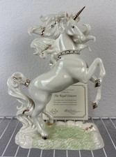 Lenox Classics “ The Regal Unicorn” Crafted Ivory Fine China 24k Gold Accent picture