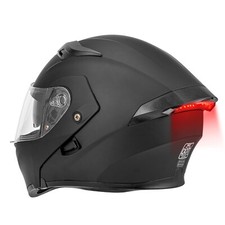 NEW DOT Flip up Modular Full Face Motorcycle Helmet Dual Visors with LED Helmet picture