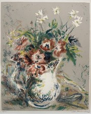 Ira Moskowitz American Artist “Still Life” Color Lithograph Signed Listed picture
