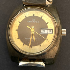 Vintage Unichron Electronic Men's Watch Running Ticks Parts picture