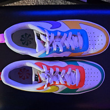 Nike Court Borough Low Top Colorblock Multicolor Lace-Up Sneaker Kids US 5 picture