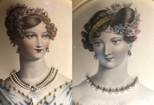Two Antique Engravings by Bosselman, Wood Frames, Convex Glass, EXCEPTIONAL picture
