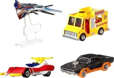 Hot Wheels Marvel Cars 4pk Deadpool Punisher Spider-Man Guardians Milano Mattel picture