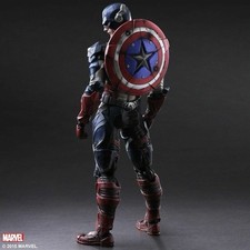 (NEW) Captain America (Boxed Collector Figure) Square Enix Marvel Kai  picture