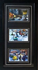 Kevin Daniel Poker Runs Trilogy Art Print-Framed picture