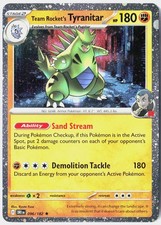 Team Rocket's Tyranitar [Cosmos Holo] Rare SV10: Destined Rivals 096/182 picture