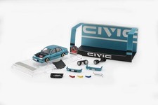 BMC 1/64 Honda CIvic EF2 Blue Diecast Car Model Toy Collection Gift NIB picture