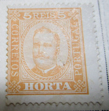 Horta 1892 Stamp 5R Rare Antique StampBook3-380 picture