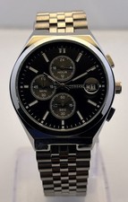 Refurbished Men's Citizen Black Dial Chrono Quartz Date/Small-Sec Watch picture