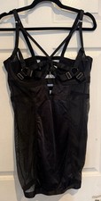 Torrid Women's Plus Size 1 Locked In Open Cup Underwire Chemise Rich Black A0084 picture