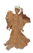Handcrafted Philodendron Garden Holiday Angel Ornament From Hawaii picture