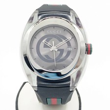 Gucci Sink Quartz Watch YA137116 Black Used B Rank picture