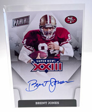 Panini 2022 Select Super Bowl Signatures Autograph Brent Jones 49ers SBXXIII-BJ picture