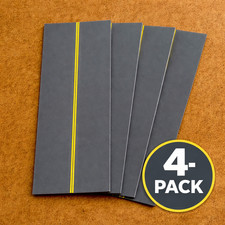 Hot Hobby RoadScapes HO 2-Lane Straight Road Plate Double Yellow (4-Pack) picture