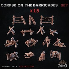 Basing decoration bits   28mm scale.  Corpses on the barricades picture