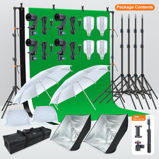 LINCO Lincostore Photo Video Studio Light Kit AM169 - Including 3 Color Backd... picture