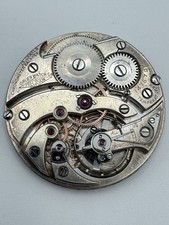 Vintage Gruen 19J Chronometer Balance Pocket Watch Movement - Runs picture