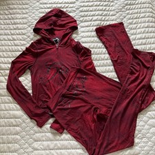 I.AM.GIA. Blare Hoodie & Trackpants Set RED SERPENTINE XS picture