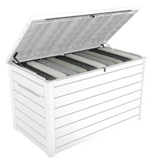Keter XXL 230 Gallon Deck Storage Container Box - WHITE picture