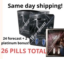 10 day forecast 3200mg (24 pills) male enhancement +(2 Pills) 4800mg platinum picture