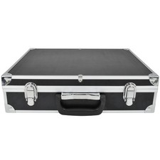 Storage & Display Aluminum Black Box Case Holds 100 PCGS NGC Coin Holders Slabs picture