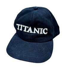 Vintage 1997 Titanic MoviePromo Snapback Hat Black Embroidered Mohrs memorabilia picture