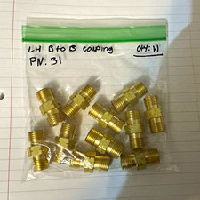 Western Enterprise Brass LH Male-to-Male Coupling Lot P/N 31 Qty 11 picture