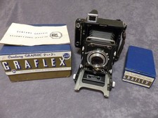 GRAFLEX CENTURY GRAPHIC CAMERA 2 1/4 X 3 1/4 VOIGHTLANDER COLOR SKOPAR 105MM/3.5 picture