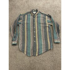 VTG Arrow River Brand Button Down Shirt Mens Medium Multicolor Striped Excellent picture
