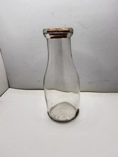 Vintage Hy-Klas Dairy Quart Milk Bottle Clear Glass EUC Farmhouse Decor picture