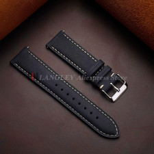 Cowhide Leather Watch Strap 14Mm 16Mm 18Mm 20Mm 22Mm 24Mm for Samsung Galaxy Wat picture