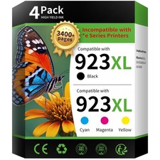 INK4U 923XL Ink Cartridges Combo Pack Black Cyan Magenta Yellow 4-Pack HP picture