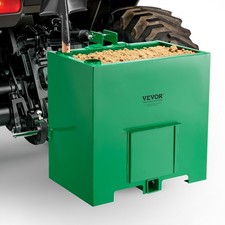VEVOR Ballast Box 3 Point Category 1 Tractor Quick Tach Hitch 5 ft³ 800lbs Green picture
