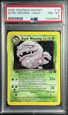 Double Fart Swirl 💫 2000 POKEMON ROCKET DARK WEEZING-HOLO PSA 8 picture
