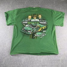 Mark Martin Shirt Mens Large Green NASCAR Team Caliber Scotts 6 Green Team Tee picture