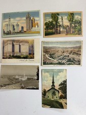 Lot of 6 Vintage Postcards USA Chicago Texas California Arizona PA 1930s-40s picture