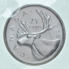 1965 Canada 25 Cents 80% Silver picture